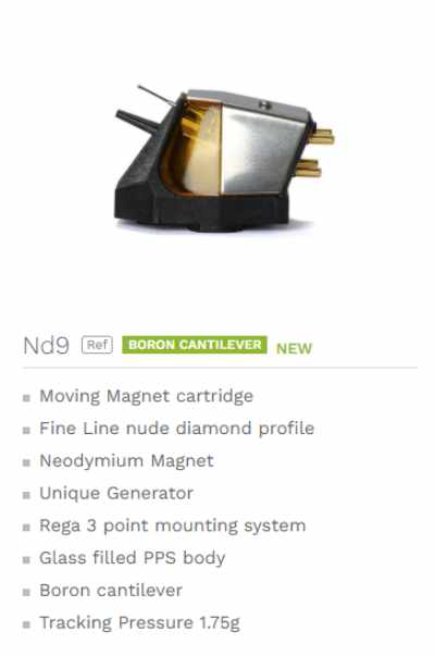 Rega ND9 MM Cartridge